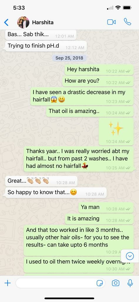 Proof of Efficiency of DIY hair oil