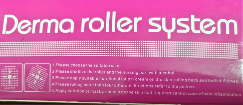 Instructions of derma roller