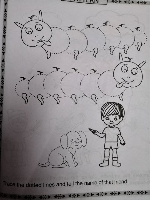 Pattern drawing for kids