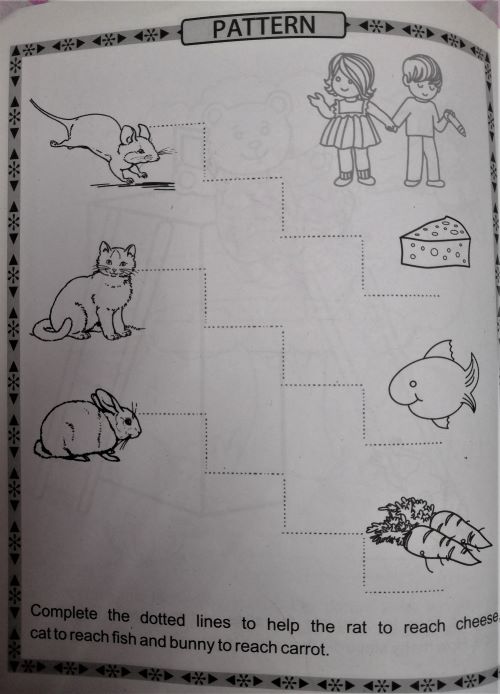 Pattern drawing for kids