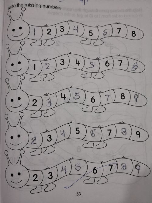 Kids numbers activity