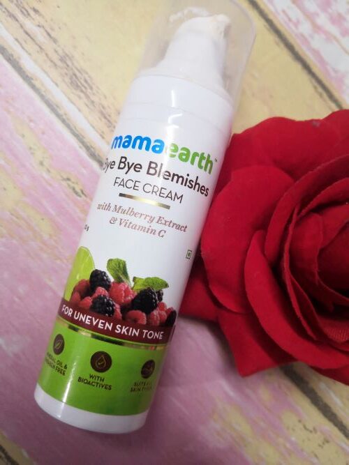 mamaearth bye bye blemishes face cream