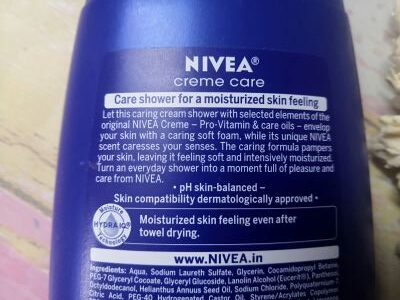 Claims of nivea body wash