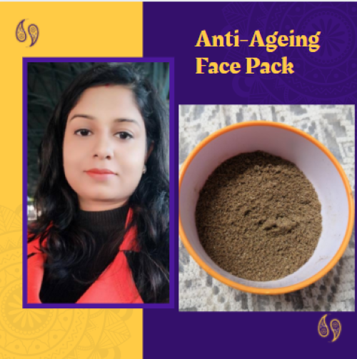 anti ageing face pack